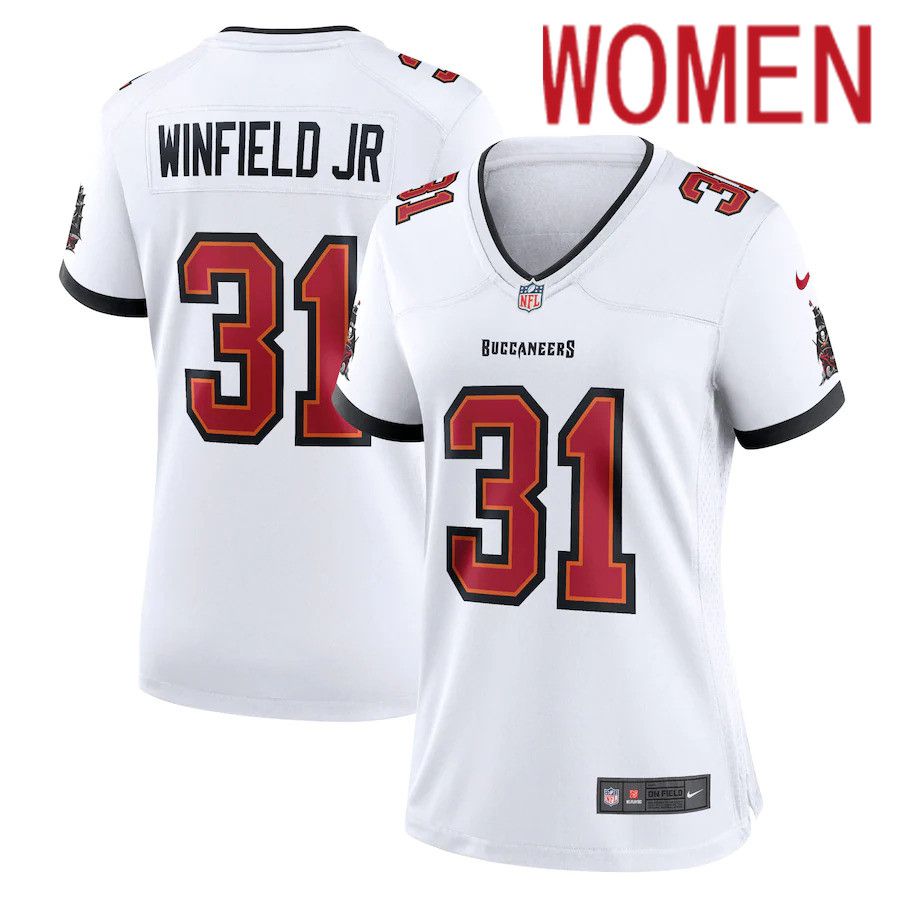 Women Tampa Bay Buccaneers #31 Antoine Winfield Jr. Nike White Game NFL Jersey